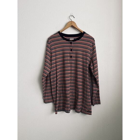 Duluth Tops - Duluth Stripe tee shirt Too long sleeve womens size 1X
